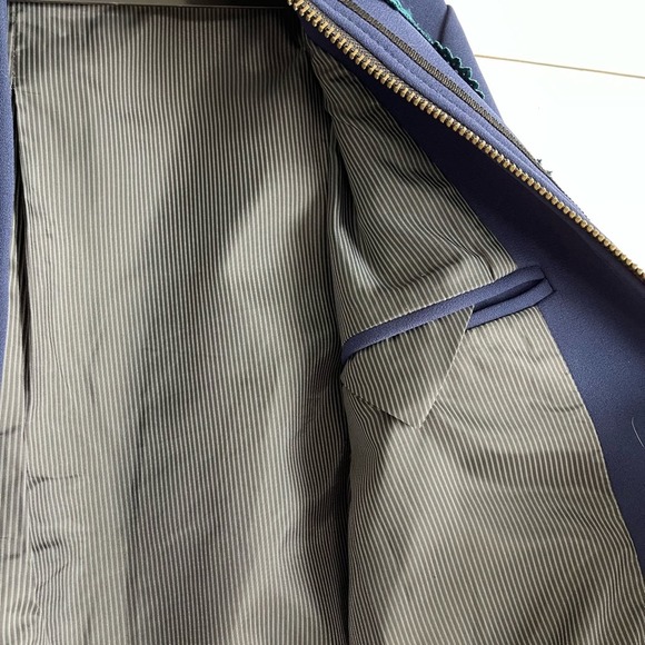 Self Portrait Scalloped Edge Bomber Jacket US 2 - Picture 8 of 11